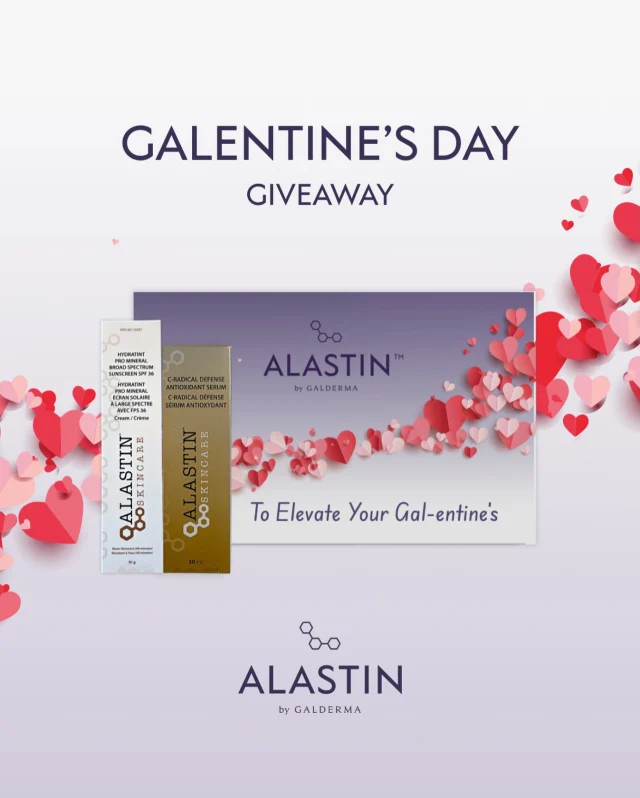 *GIVEAWAY CLOSED* Winners will be announced 1/19

Will you be our Galentine? 💌
 
We’ve partnered with @alastinskincare_canada to treat one lucky winner to the ultimate Galentine’s Gift Box featuring two full-size Alastin products:
 
🟣 HydraTint Pro Mineral Sunscreen
🟠 C-RADICAL Defense Antioxidant Serum
 
To Enter:
 
1. Like this post.
2. Follow @heightslasercentre and @alastinskincare_canada.
 
Contest open from February 14th - February 18th. Winner will be announced on February 19th. Good luck! 🤞
 
Open to Canadian residents only. This giveaway is not sponsored, endorsed, or administered by Instagram.