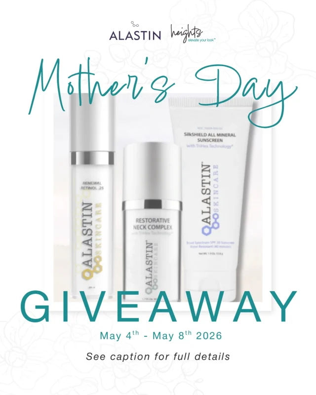 Stop scrolling.. this one’s for you and her 💖✨

🌸 In celebration of Mother’s Day, we’ve partnered with @alastinskincare_canada to give back in the most beautiful way…

Win TWO Alastin gift bags one for you, and one for the woman who deserves it most 💐

Here’s how to enter:
• Follow our page @heightslasercentre
• Follow @alastinskincare_canada
• Like this post
• Tag a Friend 

That’s it, because giving back should feel effortless ✨

Giveaway runs May 4th–May 8th at 11:59 PM. The winner will be announced on May 9th!

Good luck & Happy Mother’s Day 🤍

This giveaway is not affiliated with or endorsed by Instagram.